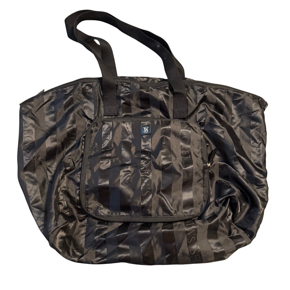 Victoria's Secret Packable Weekender Bag Foldable Zip Tote - Picture 4 of 8